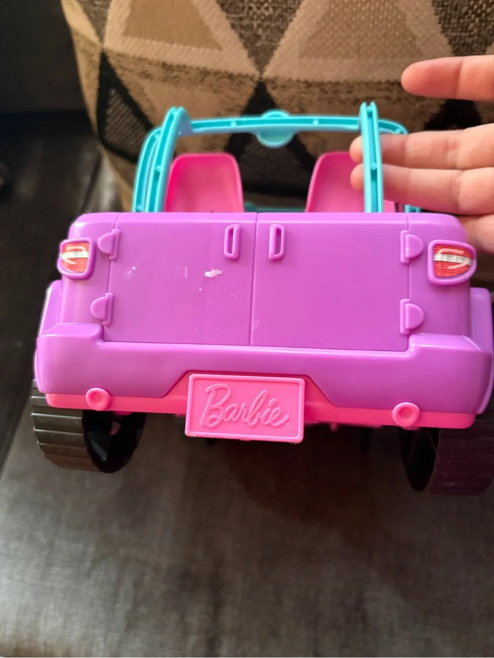 Barbie Pink and Teal Convertible Doll Car